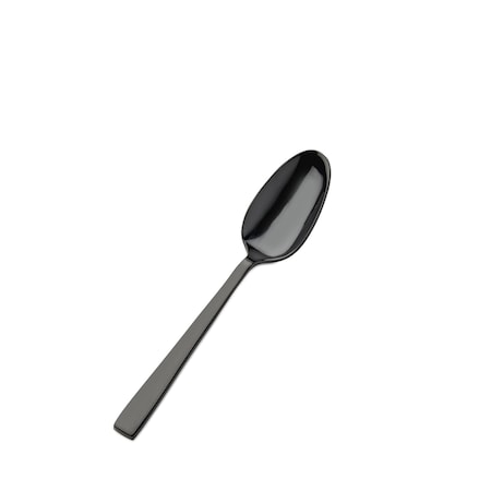 Bon Chef Roman, Teaspoon, Mirror Finish, 18/10, 6.25" - Black , set of 12 S3700B